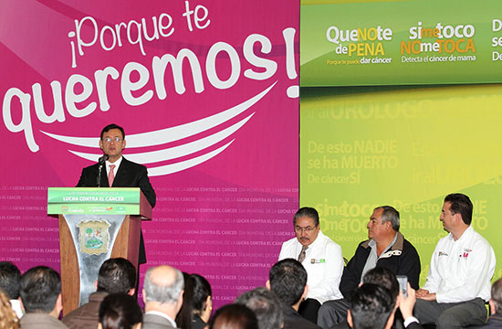 El gobierno de Rubén Moreira Valdez inicia Campaña Intensiva Contra el Cáncer 2014