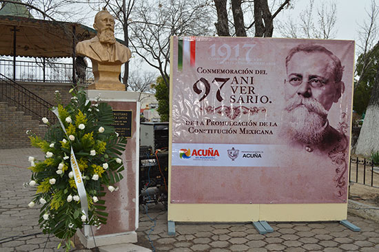 Recuerdan el 97 Aniversario de la promulgación de la Constitución Política Mexicana