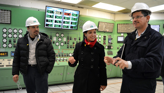 Visita y recorre alcaldesa la Central Termoeléctrica José López Portillo 