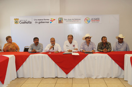 Firma San Juan de Sabinas convenio municipalizado 
