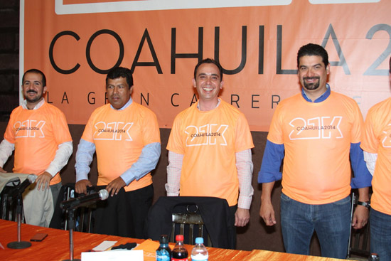Presentan la tradicional 21K Coahuila 2014, la gran carrera de México, en su edición XIX 