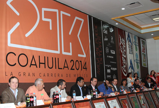 Presentan la tradicional 21K Coahuila 2014, la gran carrera de México, en su edición XIX 
