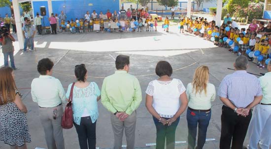 Agradecen rehabilitación del Jardín de Niños Hermenegildo Galeana 