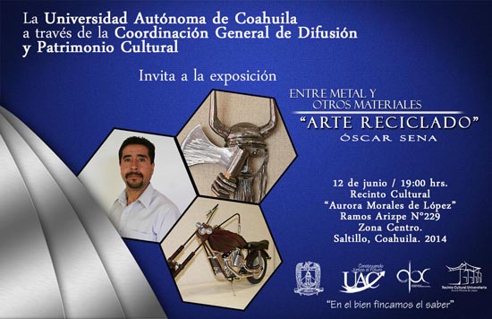 Invita UA de C a la exposición Entre Metales y Otros Materiales "Arte Reciclado" 