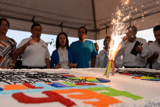 Festejan familias el 437 aniversario de Saltillo 