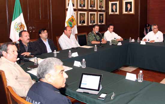 Encabeza gobernador reunión del Grupo de Coordinación Operativa 