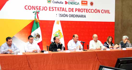 Encabeza Rubén Moreira la Séptima Sesión Ordinaria del Consejo Estatal de Protección Civil 
