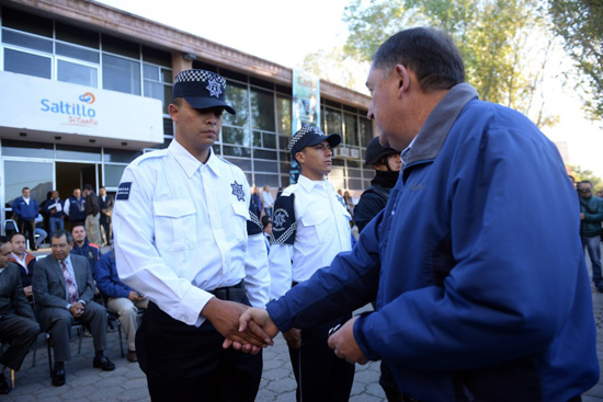 Con nuevas patrullas, refuerza Alcalde seguridad de Saltillo 