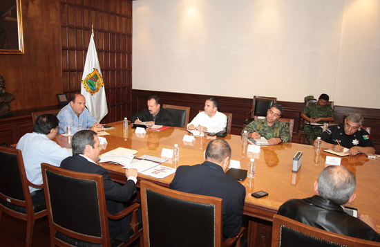 Encabeza Rubén Moreira Valdez reunión del Grupo de Coordinación Operativa 
