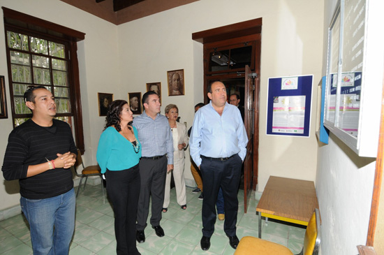 Supervisa Rubén Moreira rehabilitación de la Casa de la Cultura “Santa Anita” 