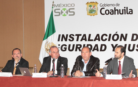 Instala Rubén Moreira la Mesa De Seguridad y Justicia-Coahuila Sureste 