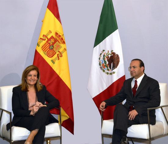 SE REÚNEN MINISTROS DEL TRABAJO DE MÉXICO Y ESPAÑA