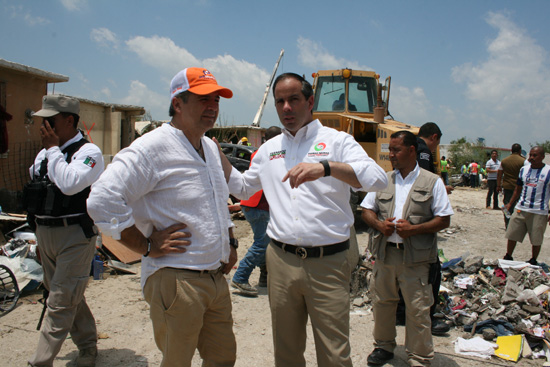 Supervisa el Gobernador Rubén Moreira áreas afectadas por el tornado 
