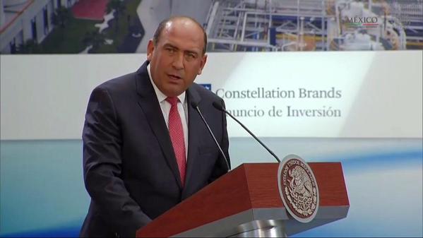 El Gobierno de la República celebra el anuncio de inversión de Constellation Brands.