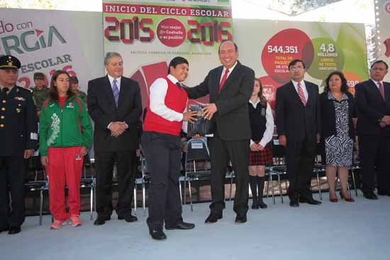 Hoy en Coahuila la escuela está más cerca de todos: Rubén Moreira 