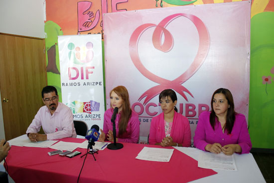 Anuncia DIF Ramos Arizpe actividades por el mes de la lucha contra el cáncer 
