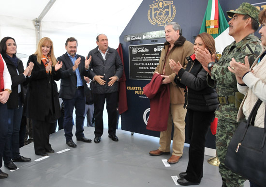 Inauguran Cuartel de los GATE en Monclova 
