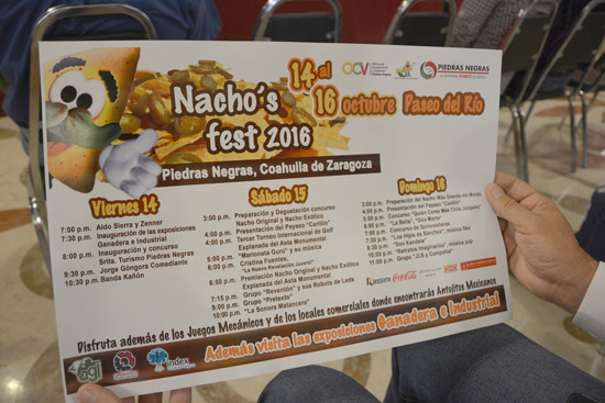 INVITAN A DISFRUTAR FESTIVAL DEL NACHO 2016 Y TERCER TORNEO INTERNACIONAL DE GOLF 