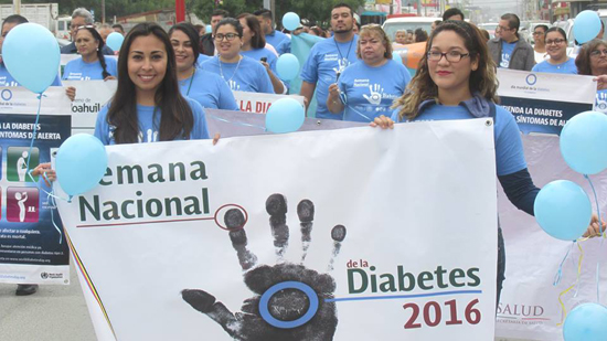 Marchan en el Día Mundial de Lucha Contra la Diabetes 