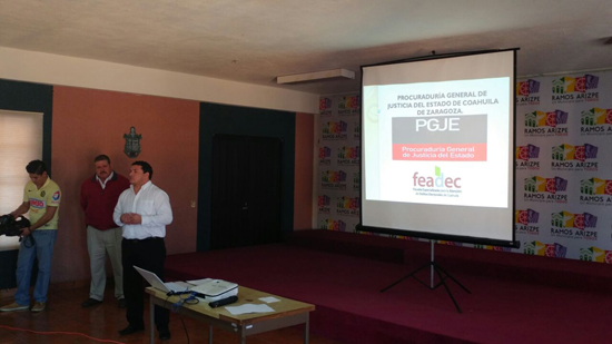 PGJE y FEADEC imparten plática en Ramos Arizpe 