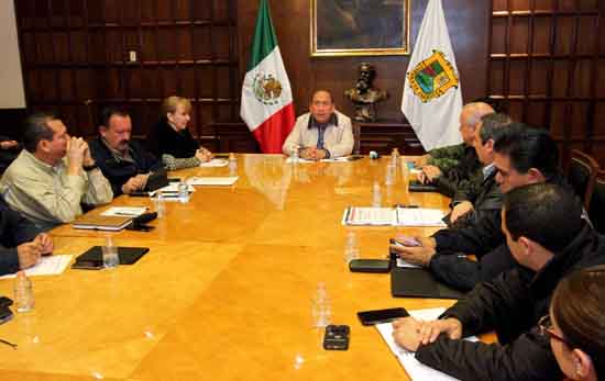 Preside Rubén Moreira reunión de seguridad 