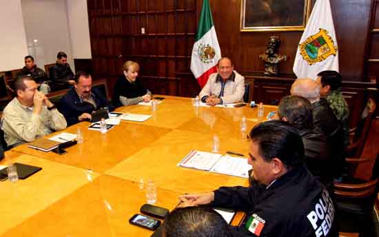 Preside Rubén Moreira reunión de seguridad 