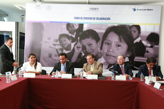 Firma Conafe y Enseña por México convenio para elevar la calidad de la educación primaria en todo el país 