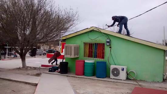 Ordena alcalde reparar techo de kínder del ejido Margaritas 
