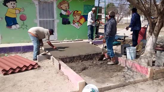 Ordena alcalde reparar techo de kínder del ejido Margaritas 