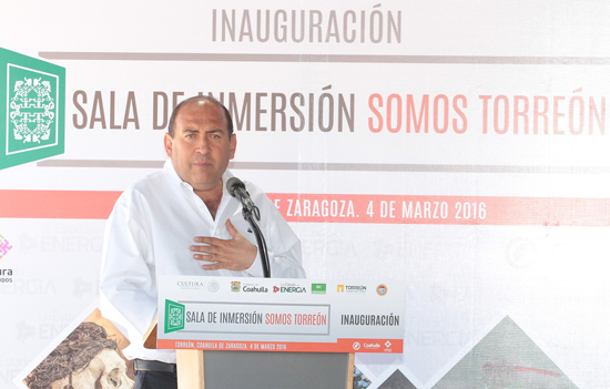 Aumenta Coahuila patrimonio cultural con inauguración de sala de inmersión 