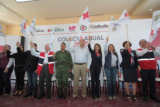 Inicia Rubén Moreira colecta de la Cruz Roja en Monclova 