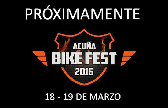 Preparado el Bike Fest 2016, que celebrarán el 18 y 19 de marzo en Acuña 