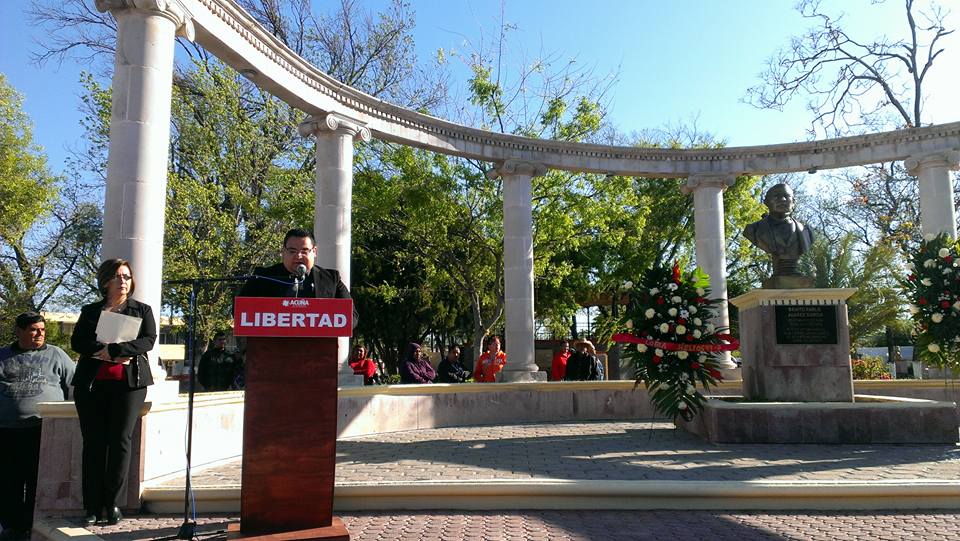 Preside  el alcalde ceremonia cívica en honor a Benito Juárez