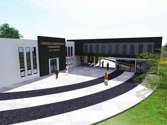 Reiniciarán construcción del Centro Comunitario Fundadores 
