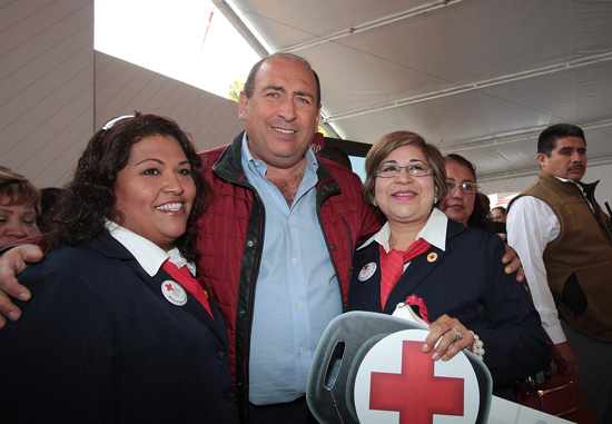 Rubén Moreira puso en marcha la colecta anual de la Cruz Roja 