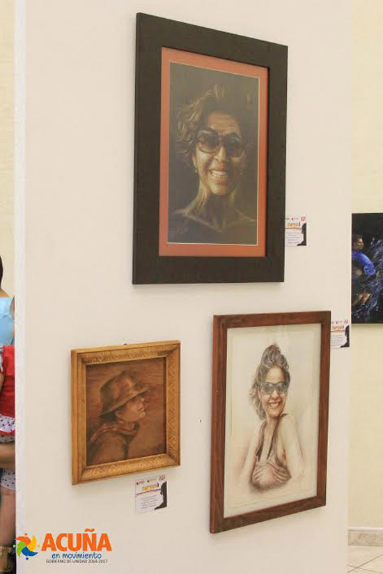 Inauguran en la Infoteca Municipal exposición de artes plásticas  “Colectivo Encuentro de Culturas” 