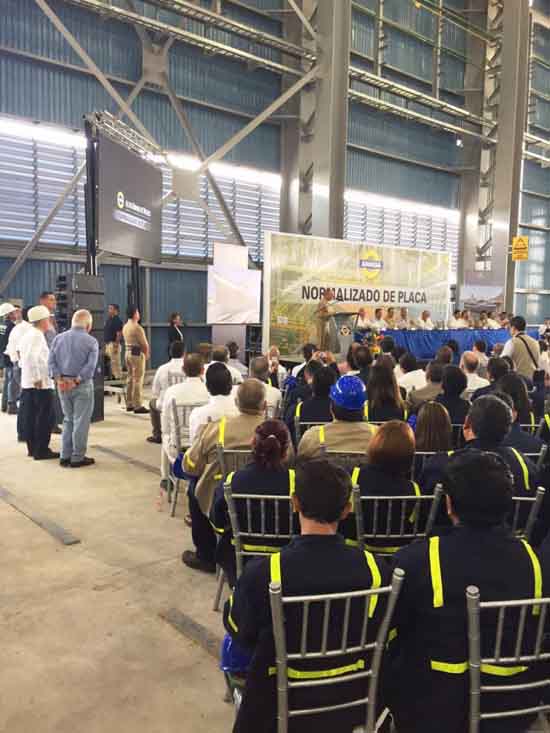 Avanza el crecimiento económico en Monclova, con la inauguración de la Planta de Normalizado en Ahmsa 