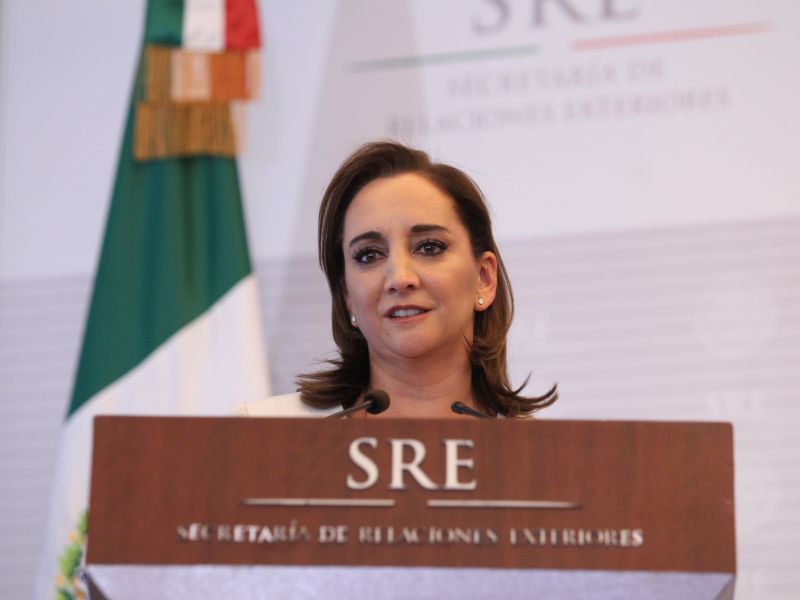 Ofrece la Canciller Claudia Ruiz Massieu discurso sobre la presencia de México en Estados Unidos