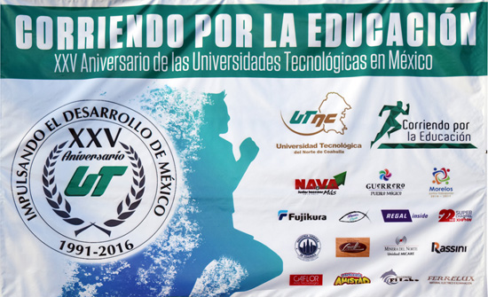 Participan más de mil 500 en Carrera por la Educación UTNC 5K en Nava 