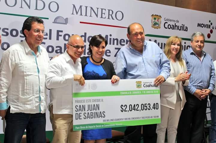 Recibe gobierno municipal recursos del Fondo Minero 
