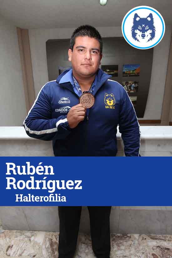 Rubén Rodríguez Alcalá, Levantador de Pesas Universitario 