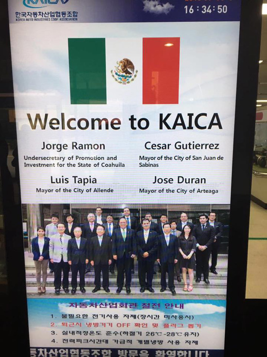 Delegación de Coahuila inició una gira más de promoción del estado por Corea 