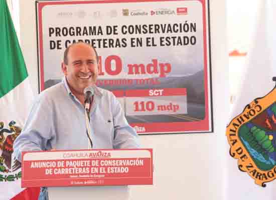Invierte Coahuila $310 MDP en conservación de carreteras 