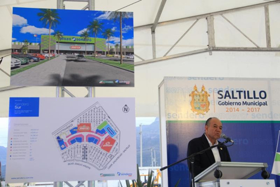 Agradece Municipio confianza en Saltillo a inversionistas de Plaza Sendero Sur 