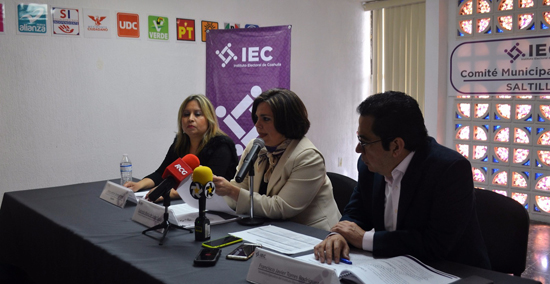 El Instituto Electoral de Coahuila llevó a cabo Conferencia de Prensa 