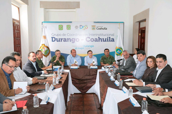 Destacan gobernadores de Coahuila y Durango resultados de seguridad en La Laguna 