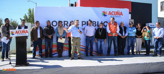 Gracias al pueblo de Acuña y a su organización llegan las obras 