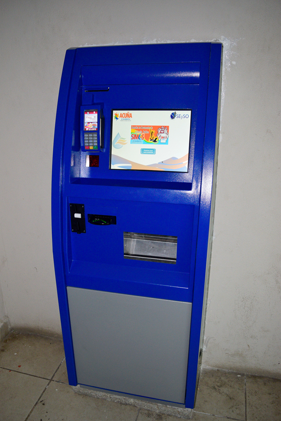 Habilita SIMAS Acuña cajero automático para el pago  de servicio de agua 