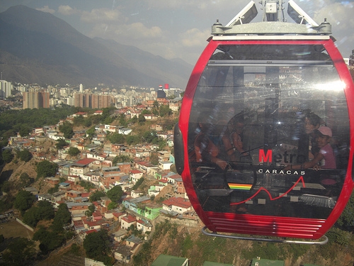 Parte del valle de Caracas, desde el Metrocable de San Agustín, una de las numerosas obras asignadas a Odebrecht en Venezuela 