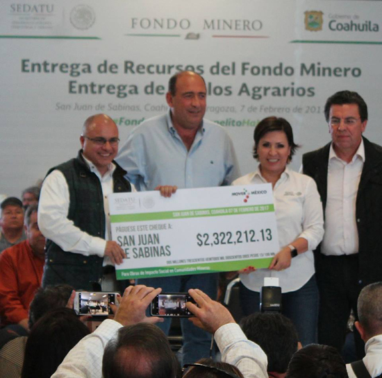 Proyecta gobierno municipal obras con recursos del Fondo Minero 